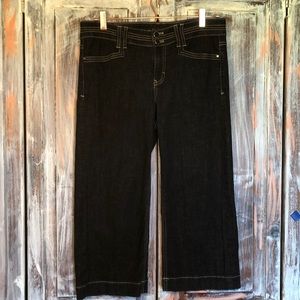 White House Black Market Wide Leg Crop Jean